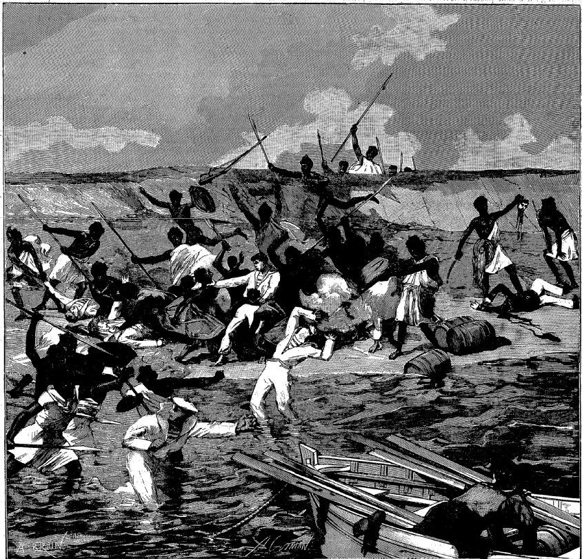 Massacre des marins français du Penguin par des combattants locaux sur la côte d’Obock (Djibouti), XIXe