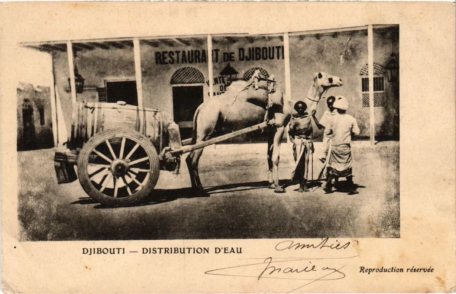 DJIBOUTI - Distribution d'Eau 1906