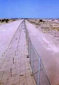 Barbelé du barrage Eega en 1967
